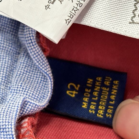 Polo Ralph Lauren Shorts Men 42 Nantucket Red Classic Fit 9" Stretch Twill Chino - Picture 7 of 12